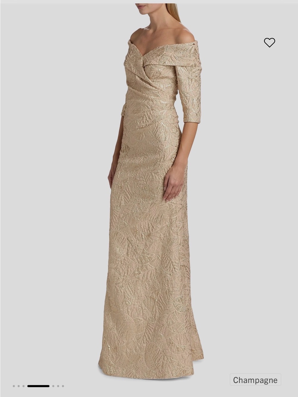Teri Jon by Rickie Freeman
Metallic Brocade Mermaid Gown - Picture 7 of 7